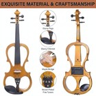 Electric Violin 4 4 Full Size Silent Hand Carved Maple Yellow Cecilio Solid Wood