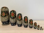 Russian Nesting Doll 10     Set Of 9  Signed  1992  Depicts Russian Fairy Tales 