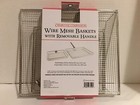 New charcoal Companion 2-piece Mesh Basket Set For Grill W removable Handle
