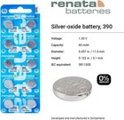 Renata 390 Sr1130sw Batteries - 1 55v Silver Oxide 390 Watch Battery  2 Count 