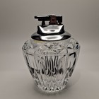 Vintage Mid-century Cut Crystal Butane Table Lighter - Japan - Sparks