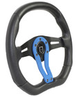 Pro Armor Force Aluminum 13 5  Steering Wheel Blue Universal 6 Bolt Rzr X3