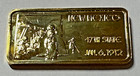 Silver 1 Oz 24k Gold Stain 999 Fine Silver New Mexico 47th State Silver Bar