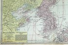 1904 Map Of Korea Lower Manchuria Color Lithograph 22 X 14 5 From Crams Atlas