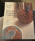 Macrame Pumpkin Craft Kit By Freeform Craft 6    X 6    Brown Pumpkin   new  