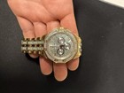 Bulova Men s Gold Tone Chronograph Quartz Pav   Dial 46mm Stainless Watch