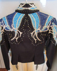 Womens Small Black Diamond Creek Western Showmanship Pleasure Jacket shirt