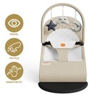 Portable Baby Bouncer Seat For Infants  0-18 Months  3 Modes Of Use With Rock   