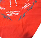 Vintage Harley-davidson Of Toronto Ontario Canada Bandana 20 In Square Red black