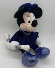 Disney Store    minnie Mouse    - Blue Dress 8    Mini Bean Bag Plush - New  tags