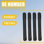 4pcs Rubber Door Straps For Polaris Ranger Xp 1000 900 Rzr Brutus Pro Xd 5450947