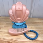 Vintage 90s Little Mermaid Ariel Brooktel Shell Phone Disney Landline Untested