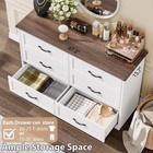 6 Drawer Dresser White Wood Chest Dresser Bedroom Home Storage Dresser Organizer
