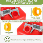 4 Pack Gas Can Spout Replacement Kit No Spill Nozzle Fits 1-10 Gallon Fuel Cans