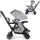 Foldable Double Baby Child Stroller Sit   Stand Lockable Wheels Dual Rear Brakes