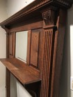 Antique Fireplace Mantel With Mirror