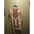 Indian-style Cream Embroidered Kurta