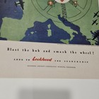 Framed Wwii Lockheed Aircraft Ad     Disney Victory Through Airpower     1940s