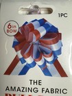 Patriotic Usa 4th July Party Decor Fabric Pull Bow 6    Red White Blue Lot Of 17