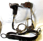 Tree Pole Climbing Lineman Belt 2 Ring W spike Adjustable Gaffs  Max Waist 38