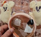 Authentic Disney Mickey Minnie Mouse Ghost Ears Headband Halloween New 2025