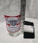 Vintage Anheuser Busch Budweiser Large 32 Oz Footed Lager Beer Glass Cup