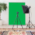 Used  47 x79  Green Screen Collapsible Chroma Key Roll Up Pull Background 4x6ft
