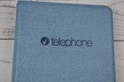 Vintage E-z Record Telephone Address Book Blue