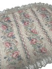 Vintage Quilted Floral Lace Vanity Dresser Scarves Cottagecore Set Of 2
