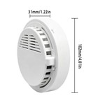 2 Pack Smoke Alarm Detector Home Fire Safety Sensor Alert Battery Included 2026