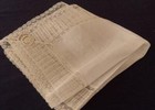 Nwt Vintage Desco Net Lace Wedding Hanky Ivory Linen  Ireland Unused