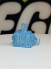 Custom Lego Citizen Brick Cb Logo Torso On Trans Light Blue Glitter - Gold Ink