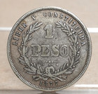 Uruguay 1877 Silver Peso 