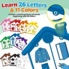 Torlam Magnetic Color Sorting Toys Alphabet Games Learning Abc Letter Activity