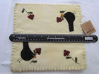 Crow Blackbird Floral Primitive Style Candle Mat 2pc New Primitive Collins