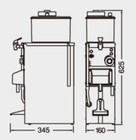 Taiji Ts-2 Sake Dispenser Liquor Restaurant Hot Sake Warmer 100v 50 60hz