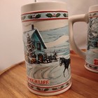Set Of 2 Miller High Life Holiday Christmas Beer Mug Stein Limited Edition