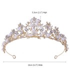 5 3cm Tall Crystal Pearl Wedding Queen Princess Prom Tiara Crown For Women