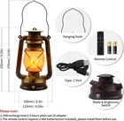 Linternas Led Vintage Recargables Con 4 Modos De Luz Para Acampar
