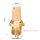 5x Cone Silencer Muffler Pt1 2 Pneumatic Air Valve Exhaust Noise Reduction Brass