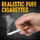 Fake Puff Cigarettes That Blow Smoke - 8 Pack - 3 25 Inch Realistic Faux Cigs