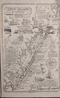 Lot Of 3 Vintage Map Long Beach Island   Environs Educational 17x11 Nj Lbi