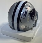 Bill Snyder Signed Kansas State Wildcats Mini Helmet Beckett Coa Silver