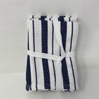 Williams Sonoma Classic Stripe Dishcloths Navy 15in Set Of 4