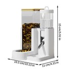 Hamster Water Bottle 2-in-1 Automatic Bunny Feeder   Small Animal Waterer 