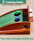 Putting Green Indoor Mat With Auto Ball Return-portable Golf Putting Mat Solid W