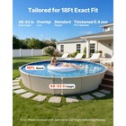 Uimoso 18ft Round Pool Liner Overlap 52in Wall Durable Vinyl Boulder Pattern