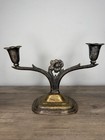Vintage 1847 Rogers Bros Daffodil Silverplate 2 Arm Candelabra Pair 1950s Usa 7 