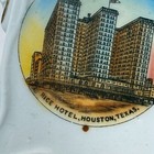 Houston Rice Hotel Tx Texas Antique Souvenir China Trinket Vase