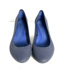 Crocs Womens 7 Lina Wedge Heels Blue Comfort Shoes Rubber Classic Dress Pumps
